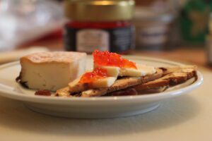 assiette de fromage avec gelée de piment Miss Marmelades